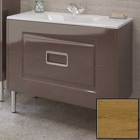 Тумба с раковиной SanVit Мира 90 kmira090 с фактурой под дерево Акация светлая, артикул kmira090