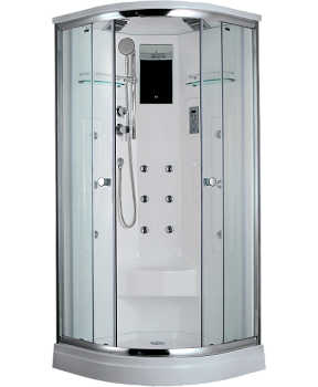 Душевая кабина Timo Lux T-7709 90x90 профиль Хром стекло прозрачное