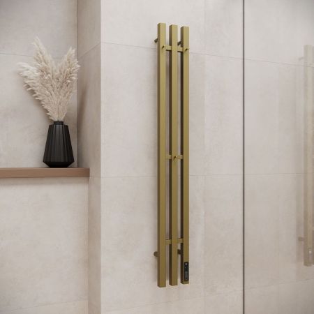 Полотенцесушитель электрический Terminus Стойка TRES проф 120, золото арт, артикул 4670078571953