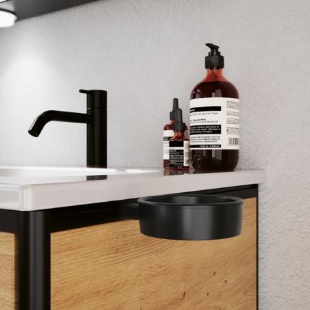 BURGBAD VRY Держатель фена для мебели, цвет черный матовый, артикул ACJW001