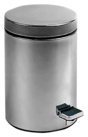 Ведро для мусора Nofer 30 09104.B хром, глянцевое