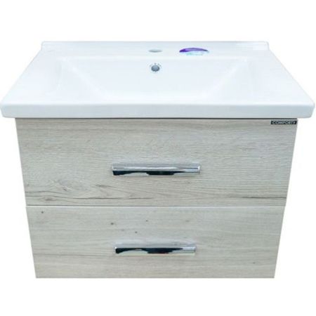 Тумба с раковиной Comforty Парма 80 4143491 подвесная Дуб дымчатый