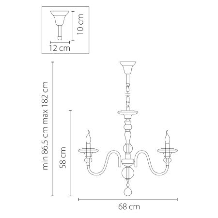 Люстра подвесная Azzurro Lightstar Premium 699064, артикул 699064