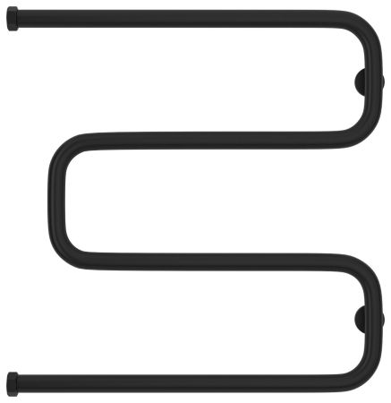 Полотенцесушитель водяной Ш-обр. 600х600 Н. Г. 1" (Матовый черный)