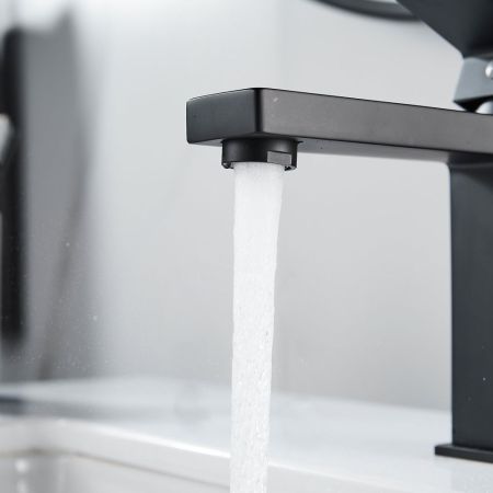 Смеситель для раковины Shevanik S9601H, черный