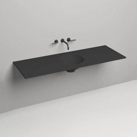 SALINI Столешница 1500х500х15 мм, из материалв S-Stone, цвет  матовый RAL 9011, артикул 200124MRF RAL9011