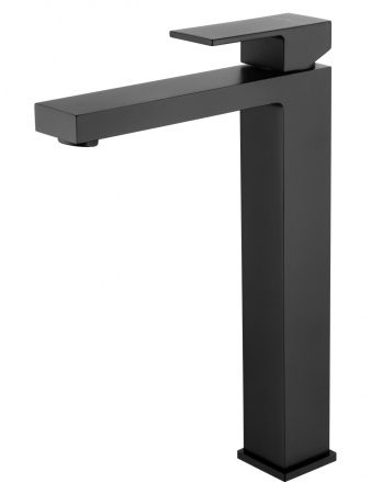 Смеситель для раковины высокий WONZON & WOGHAND CUBE, Черный матовый (WW-88239016-MB), артикул WW-88239016-MB