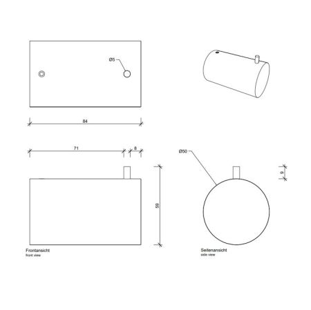 Decor Walther Tube HAK51 Крючок, 5см, цвет: хром ЗАКАЗ ПО ЗАПРОСУ
