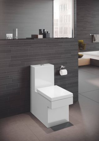 Унитаз напольный безободковый GROHE Cube Ceramic с бачком и быстросъемным сиденьем с микролифтом (NW0037), артикул NW0037