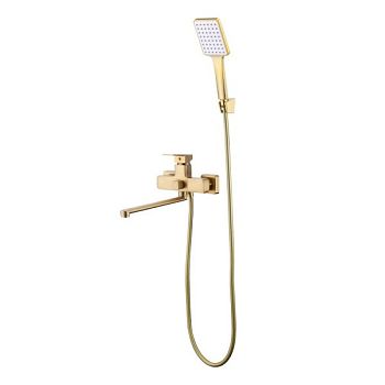 Смеситель для ванны Prohanss P60.22.03, золотой сатин