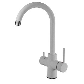 Смеситель для кухни с подключением фильтра GranFestGF-Z-5422, серый