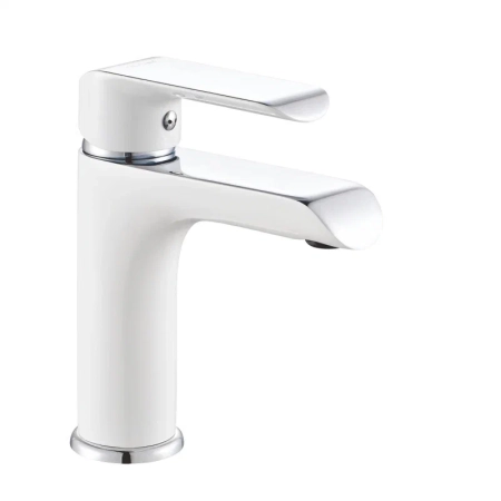 Смеситель для раковины Rose R21F R2101F, белый/хром, артикул R2101F