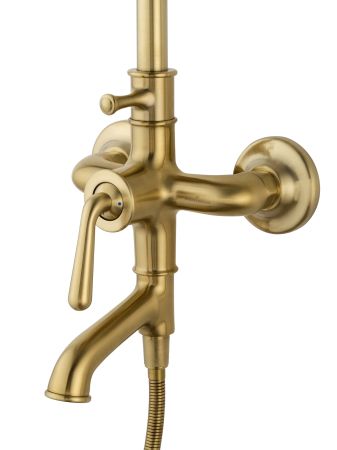 Душевая система WONZON & WOGHAND STEAM, Брашированное золото (WW-88739008-BG), артикул WW-88739008-BG