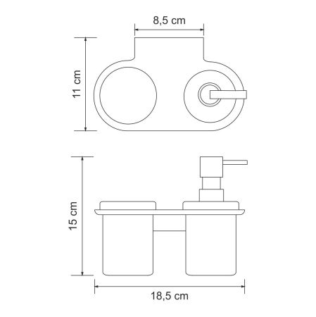 Kammel K-8389 Держатель стакана и дозатора