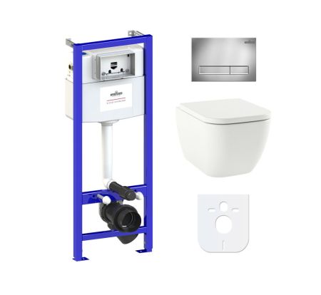 Комплект 6 в 1 Lavinia Boho One Rimless 77040074, премиум с пластиковой клавишей, артикул 77040074