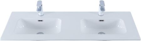 Раковина Aquanet Flat 120 (двойная) белая Раковина Aquanet Flat 120 (двойная) белая