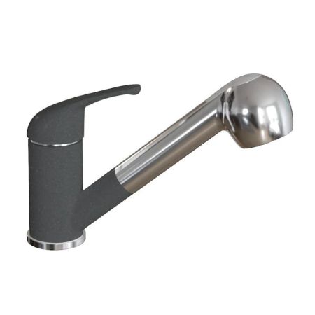 Смеситель для кухни с выдвижным изливом Dr. Gans Соната 319.04L.1223.407, черный, артикул 319.04L.1223.407