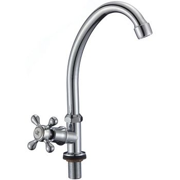 Кран на одну воду Fmark FM4108, хром