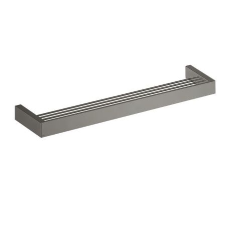 Gessi Rettangolo Полочка 60см, цвет: шлифованный черный металлик