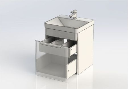 Тумба с раковиной Aquanet София 50 белый, артикул 00212585