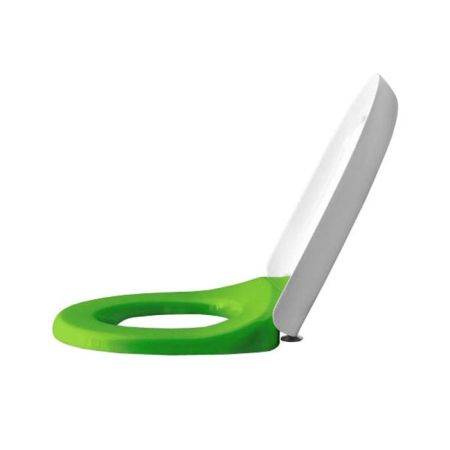 LAUFEN Florakids Сиденье для унитаза 8.2003.1, цвет белый/зеленый softclose, артикул 8.9103.1.072.000.1