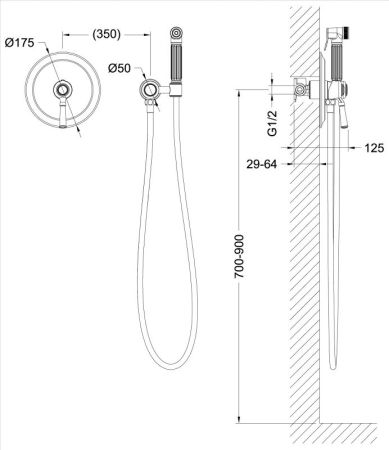 Гигиенический душ со смесителем Timo Arisa 5309/00SM Хром, артикул 5309/00SM