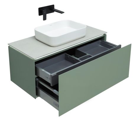 Тумба под раковину Allen Brau Infinity 100 1.21004.CGM олива матовый, артикул 1.21004.CGM