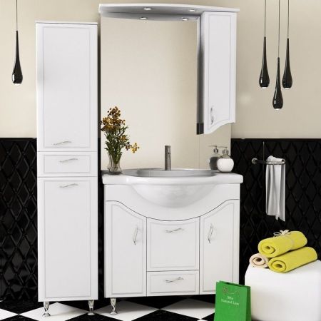 Тумба под раковину Runo Севилья 60 4620750022211 Белая