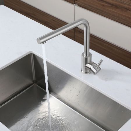 Смеситель для кухни GranFest Z-5411, нержавейка