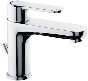 Emmevi Nefer, однорычажный смеситель для раковины (излив 12 см), с донным клапаном, цвет черный матовый