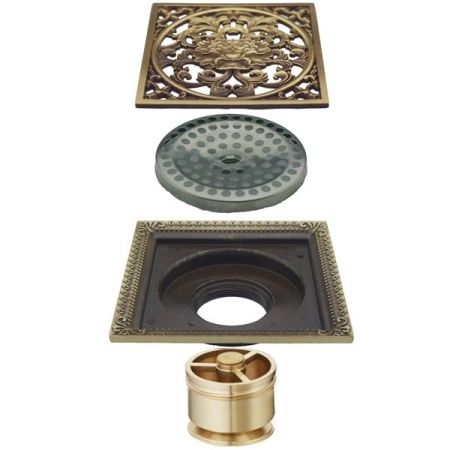 Трап для душа Veragio Canyon VR.CAN-2059.BR с решеткой Бронза, артикул VR.CAN-2059.BR
