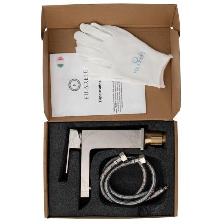 Смеситель для раковины FILARETE Fing FL5040NK, никель