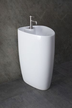 Раковина напольная Allen Brau Infinity 4.21015.20 белый глянец, артикул 4.21015.20