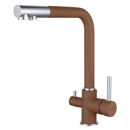 Смеситель для кухни с подключением фильтра GranFest 3611, терракот, артикул 3611 терракот