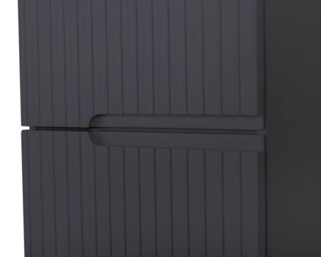 DUET Шкаф подвесной с двумя распашными дверцами с доводчиками, с двумя полками, универсальный, Серый жемчужный, 400x300x1500, DUET-1500-2A-SC-GPR-P, артикул DUET-N-1500-2A-SC-GPR-P