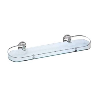 Полка стеклянная Haiba HB1907-1, хром