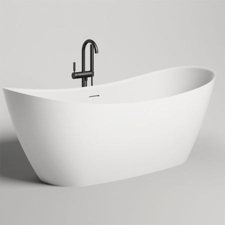 Salini NOEMI Ванна отдельностоящая 1700х750х690мм, донный клапан "Up&Down", сифон,  слив-перелив, мат-л: S-Sense, глянцевый, белый. Фурнитура: белая., артикул 101712G