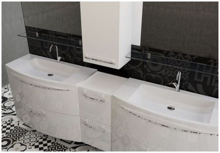 Шкаф навесной De Aqua Тока 4 35 L белый, артикул 00167515