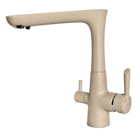 Смеситель для кухни с подключением фильтра GranFest 3223, кашемир, артикул 3223 кашемир