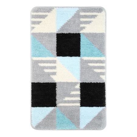 Коврик для ванной комнаты FIXSEN VISA FX-5005Z, серо-бирюзовый, артикул FX-5005Z