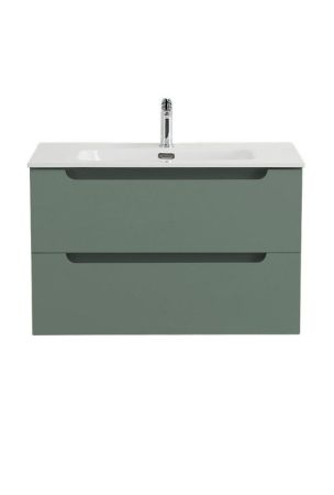 ETNA База под раковину подвесная с двумя выкатными ящиками, с доводчиками, Еловый Матовый, 800x455x500, ETNA-800-2C-SO-VO, артикул ETNA-800-2C-SO-VO