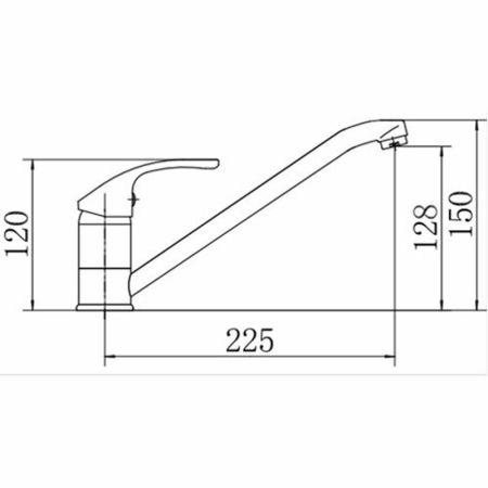 Смеситель для кухни FASHUN A4836, хром