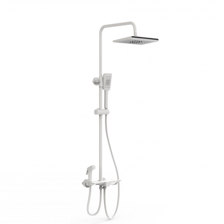 Душевая система с термостатом WONZON & WOGHAND, Белый матовый (WW-B3310-MW), артикул WW-B3310-MW