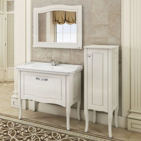 Тумба с раковиной Comforty Павия 100 4147999 Белый глянец Тумба с раковиной Comforty Павия 100 4147999 Белый глянец