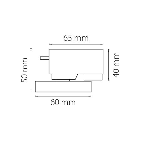 Трековое крепление с 1-фазным адаптером к 05104x Asta Lightstar 592077, артикул 592077