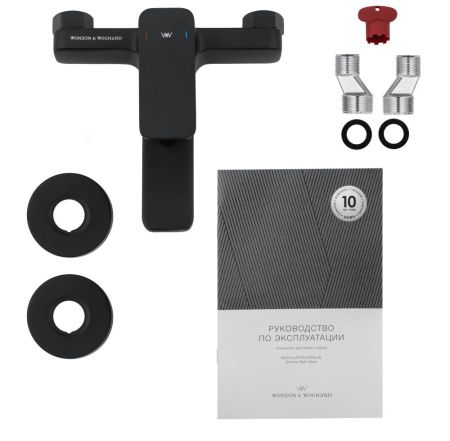 Смеситель для ванны WONZON & WOGHAND ARNIE, Черный матовый (WW-693101-MB), артикул WW-693101-MB