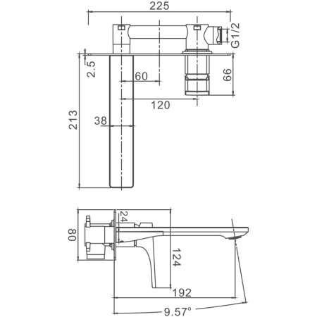 Смеситель для раковины BELZ цвет: хром (B14709), артикул B14709