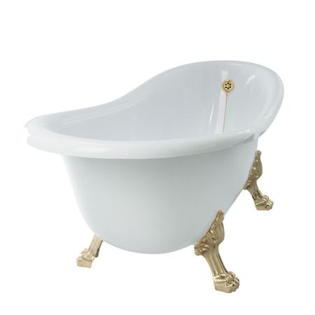 Ванна из искусственного камня Veragio Gialetta 170x80 26932 ножки Золото, артикул 26932