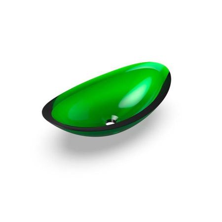 Knief Charm Shape Раковина накладная из полимерного материала 581x331x169 мм, цвет Malachit # 090