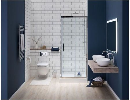 Душевой уголок Aquanet Delta Cube NPE1142 90x90, прозрачное стекло, артикул 00183212